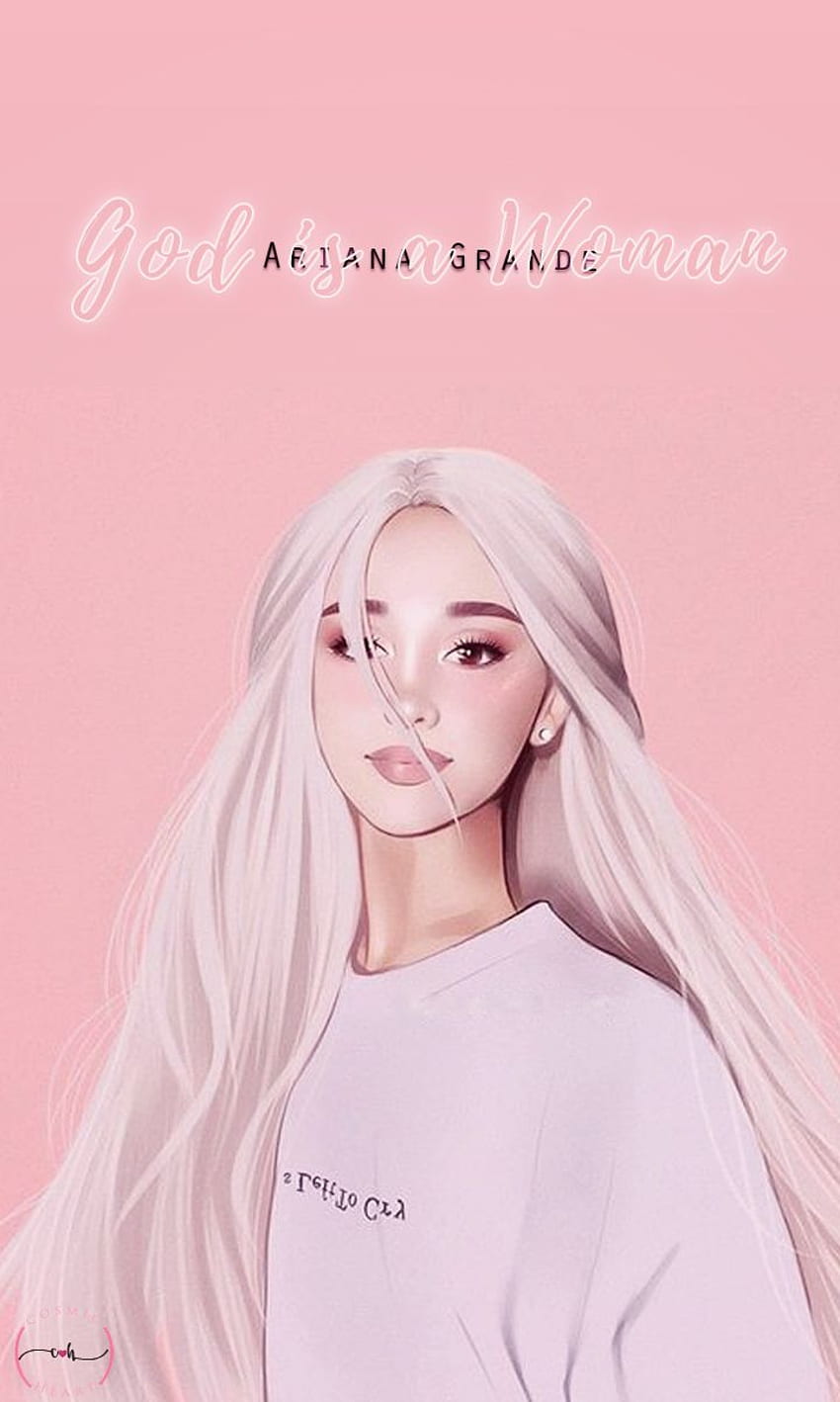Aesthetic Ariana Grande Cartoon, Ariana Grande Logo HD phone wallpaper