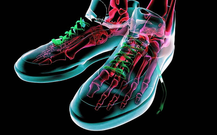 3D Neon Canvas Shoes 2880×1800 - High Definition HD wallpaper