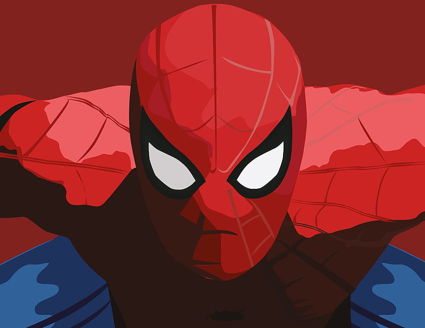 Spider-man, minimal, gros plan, art Fond d'écran HD
