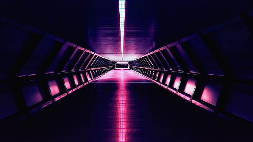 Synthwave, Retro, Electronic music, Neon, Architecture, Purple, Pink, , Creative Graphics,. for iPhone, Android, Mobile and, Music HD wallpaper