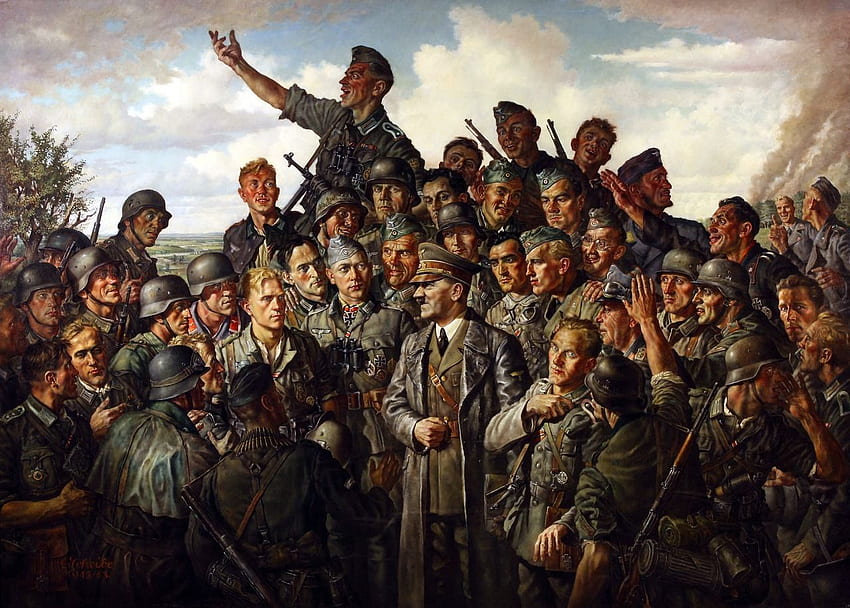 Soldiers German Painting Art Army, German Military HD wallpaper
