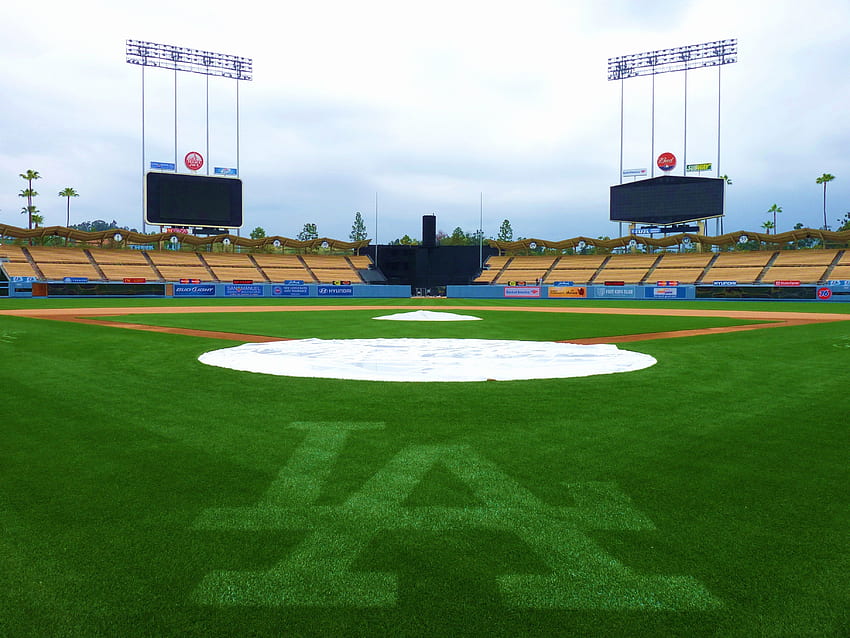 Download Dodgers Stadium Facade iPhone Wallpaper