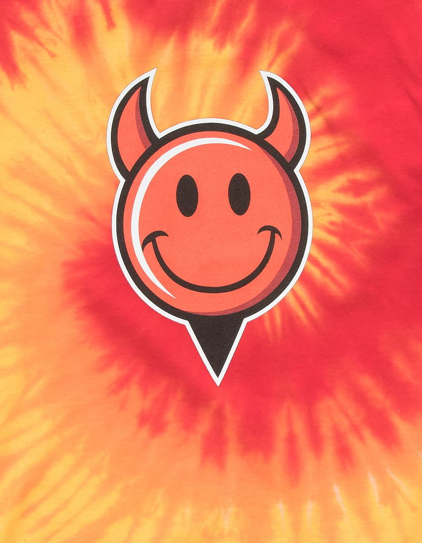 T-Shirt Best WORLD INDUSTRIES Devil Smile Boys Best Tie Dye Papel de parede de celular HD