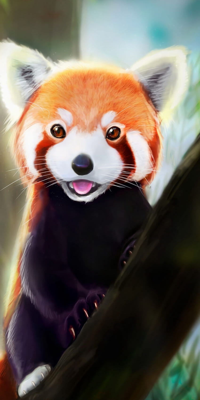 Không thể rời mắt khỏi vẻ độc đáo và dễ thương của chú Gấu đỏ Panda Kawaii trong bức ảnh này. Càng xem càng yêu, hãy thưởng thức ngay nhé!