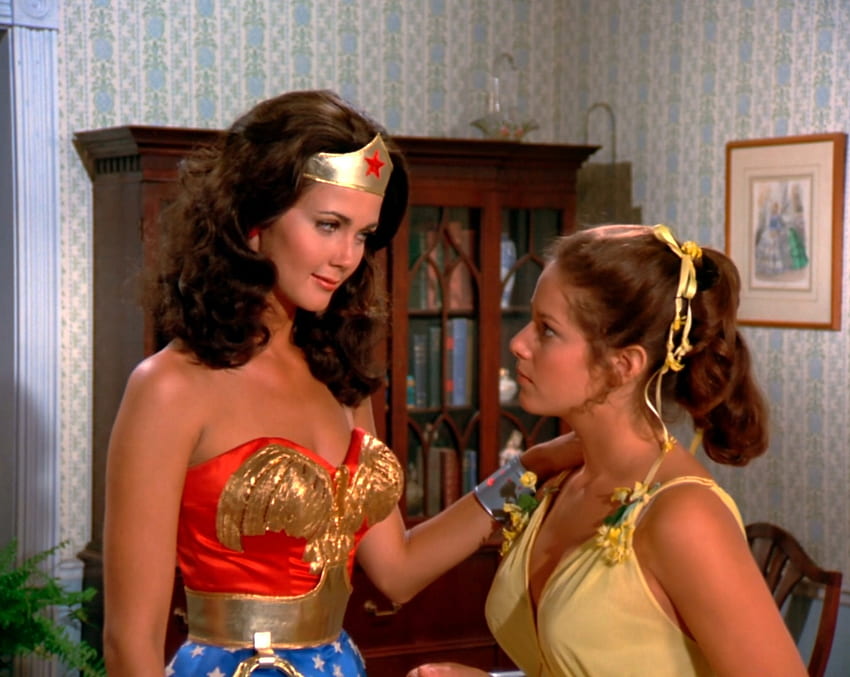 Wonder Woman and Drusilla, Drusilla, Wonder Woman, Debra Winger, Lynda Carter, WW HD wallpaper