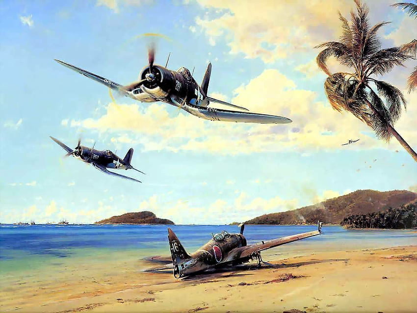 Impresión de arte de aviación, póster, pinturas, arte. Arte de aviación, arte de aviones, aviones antiguos, arte de aviación de la Segunda Guerra Mundial fondo de pantalla