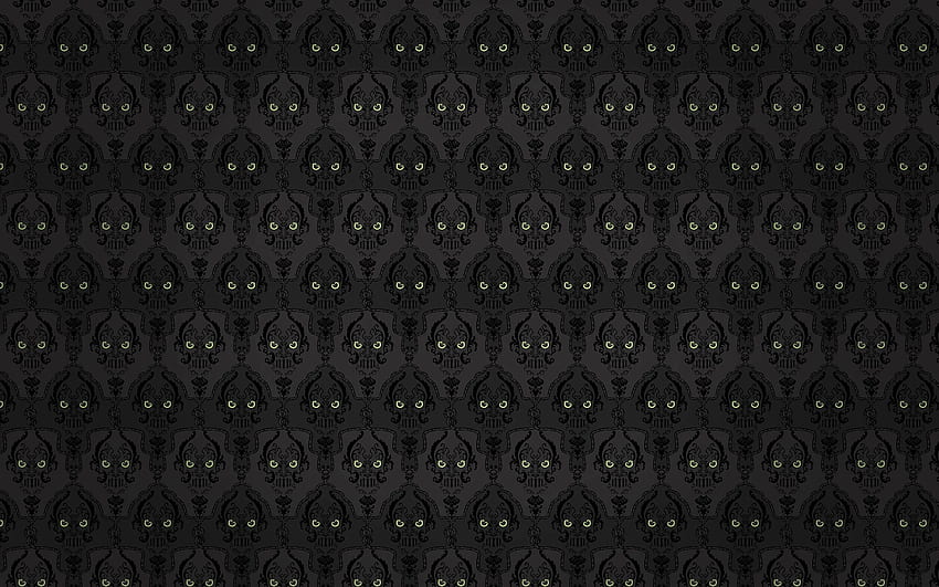 dark, Skull, Pattern, Eyes /, Skeleton Pattern HD wallpaper