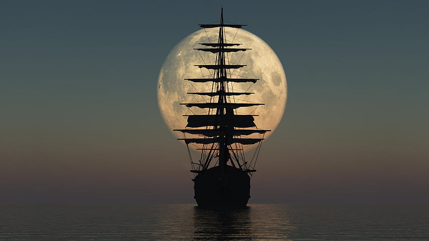 Pirate Ship Silhouette FullWpp Full [] for your , Mobile & Tablet. Explore Pirate . Pirate Ship , Caribbean , 3D, Pirates of the Caribbean Ship HD wallpaper
