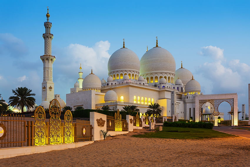 Mosque and Background, Masjid HD wallpaper