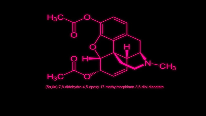 drogas molécula química heroína Alta calidad, alta definición, arte químico fondo de pantalla