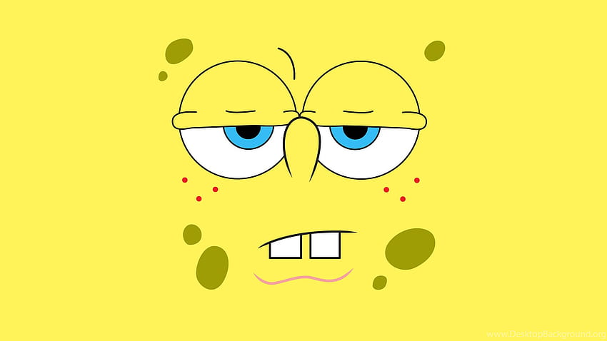 SpongeBob SquarePants 悲しい顔 .png 背景 高画質の壁紙