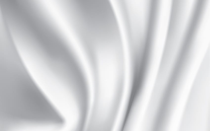 white fabric background, macro, white silk texture, wavy fabric texture, silk, white satin, fabric textures, satin, 3D waves textures, silk textures, white fabric texture, white satin texture for with HD wallpaper