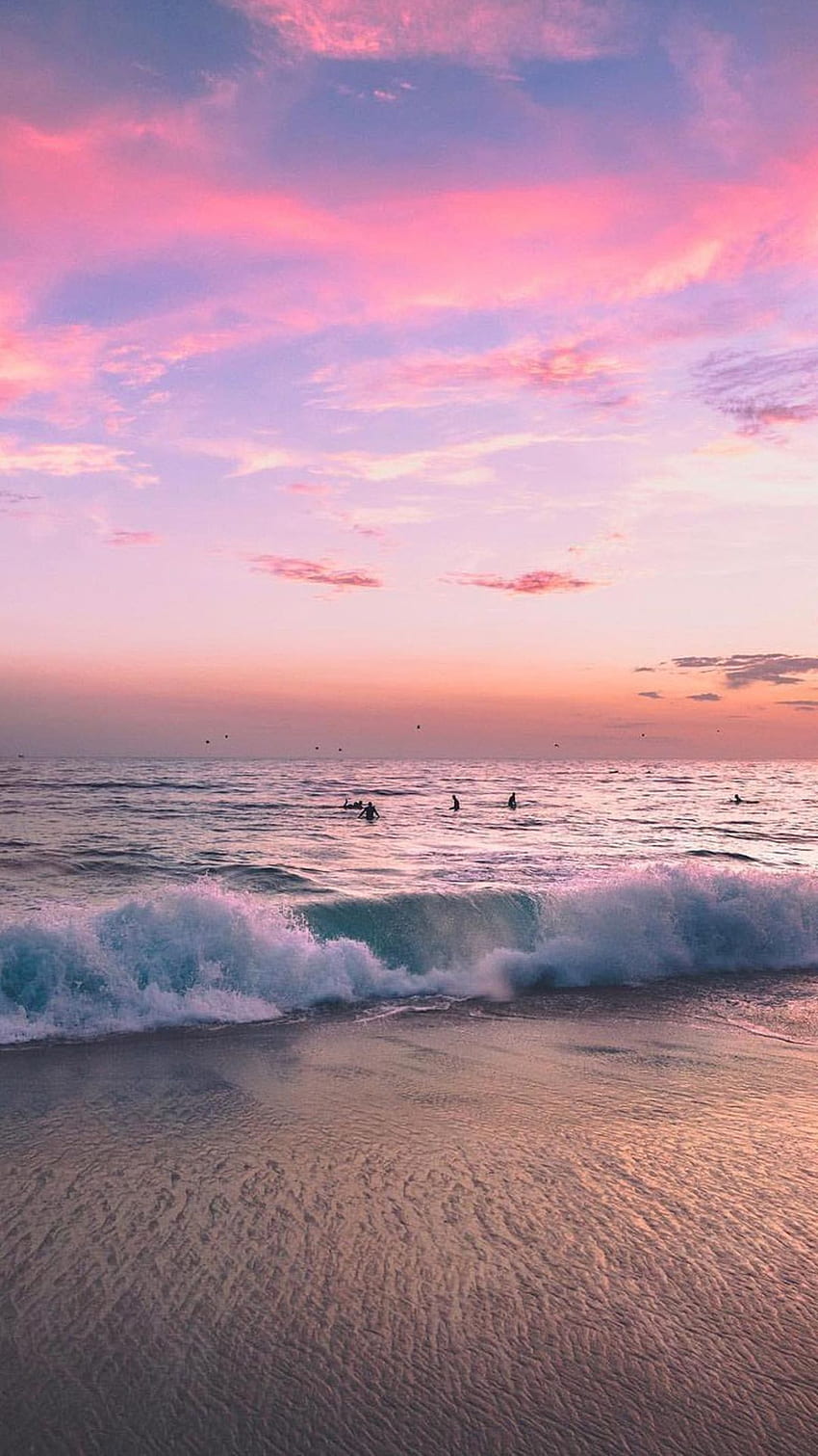 Aesthetic Sunset Pink Beach - Largest Portal, Beach Aesthetic Tumblr HD  phone wallpaper | Pxfuel