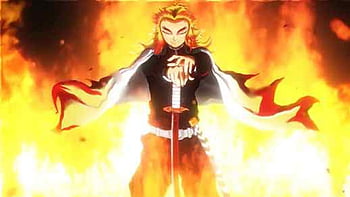 Demon Slayer Kyojuro Rengoku Flame Hashira HD 4K Wallpaper #8.2037