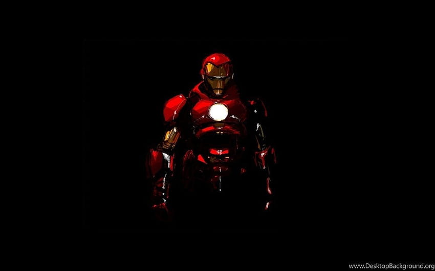 Ordinateur Iron Man, arrière-plan, ordinateur homme rouge Fond d'écran HD
