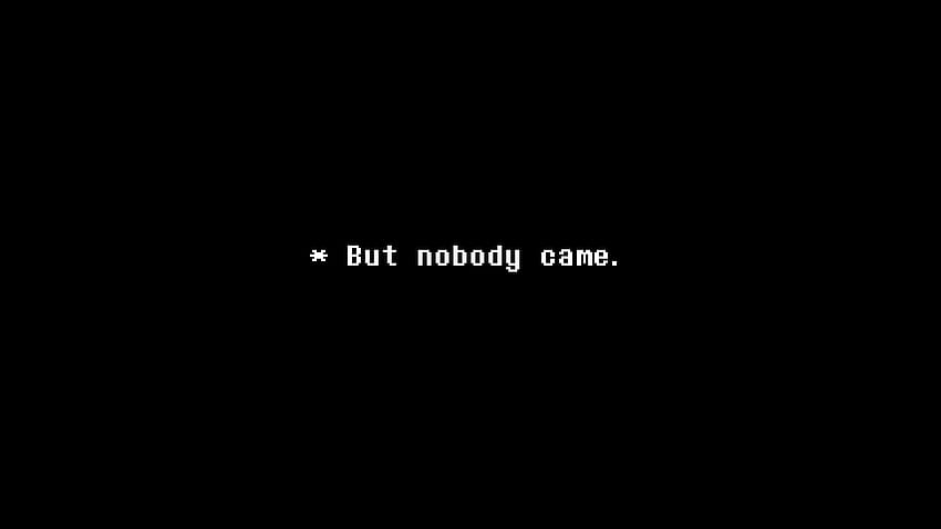 ... But nobody came 5 - Undertale by dragonitearmy HD wallpaper