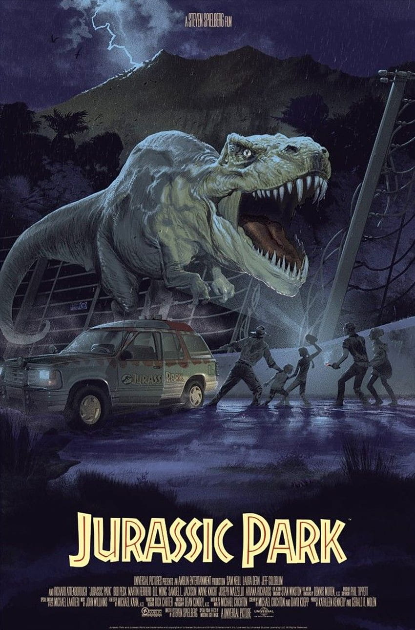 Jurassic Park Dinosaures - Affiche Jurassic Park - Fond d'écran de téléphone HD