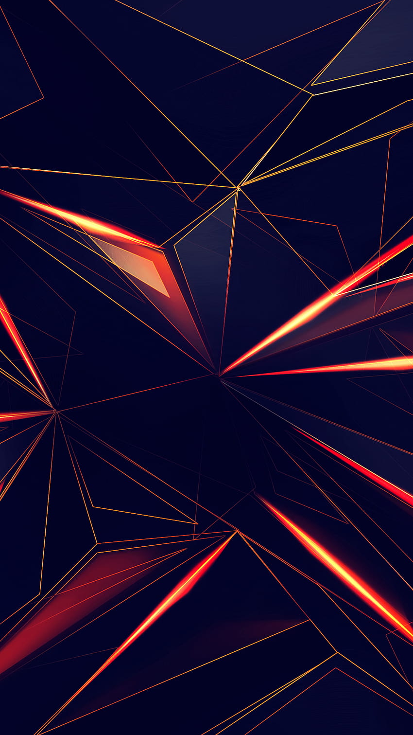 3D Shapes Abstract Lines Sony Xperia X, XZ, Z5 HD phone wallpaper