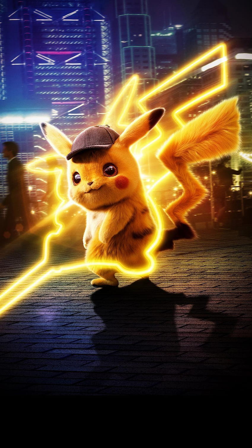 Pikachu, grzmot Tapeta na telefon HD