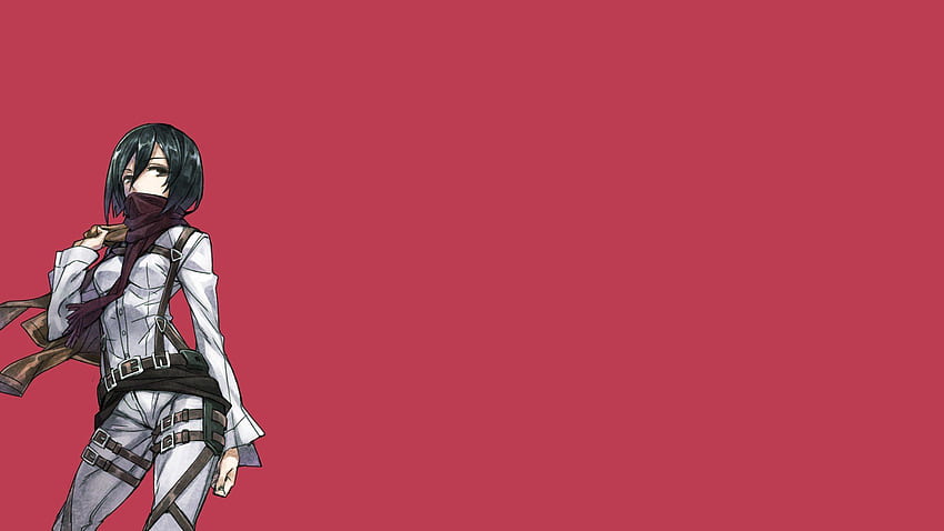 Anime simple background anime girls Shingeki no Kyojin Mikasa Ackerman .,  Mikasa Cute HD wallpaper | Pxfuel