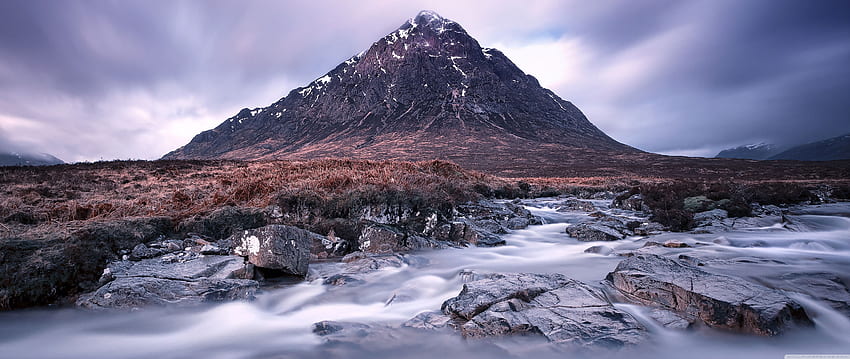 The Buachaille mountain, Scotland Ultra - Printed, 5120 X 2160 HD wallpaper