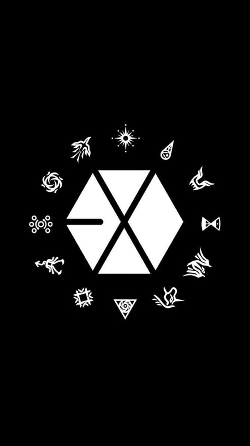 EXO-Logo, EXO-Symbol HD-Handy-Hintergrundbild