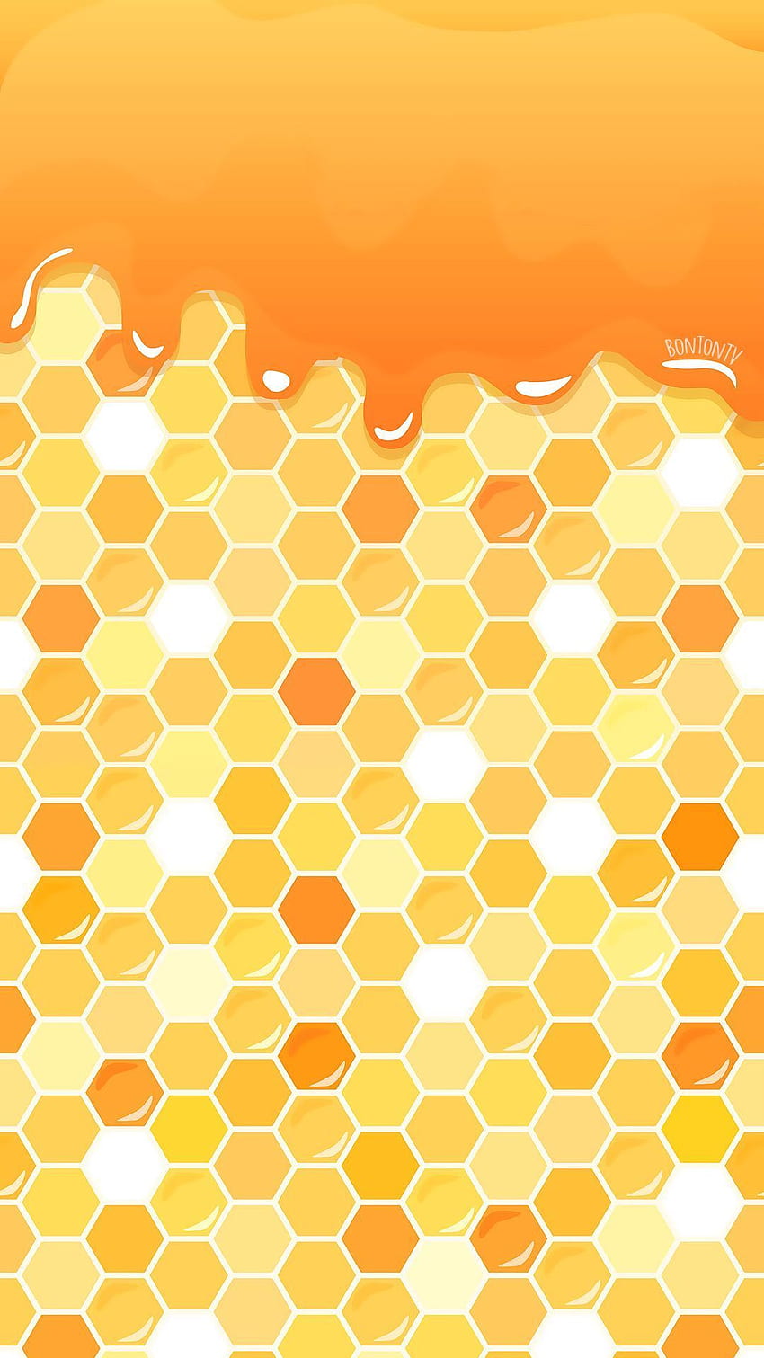 Nid d'abeille mignon, motif en nid d'abeille Fond d'écran de téléphone HD