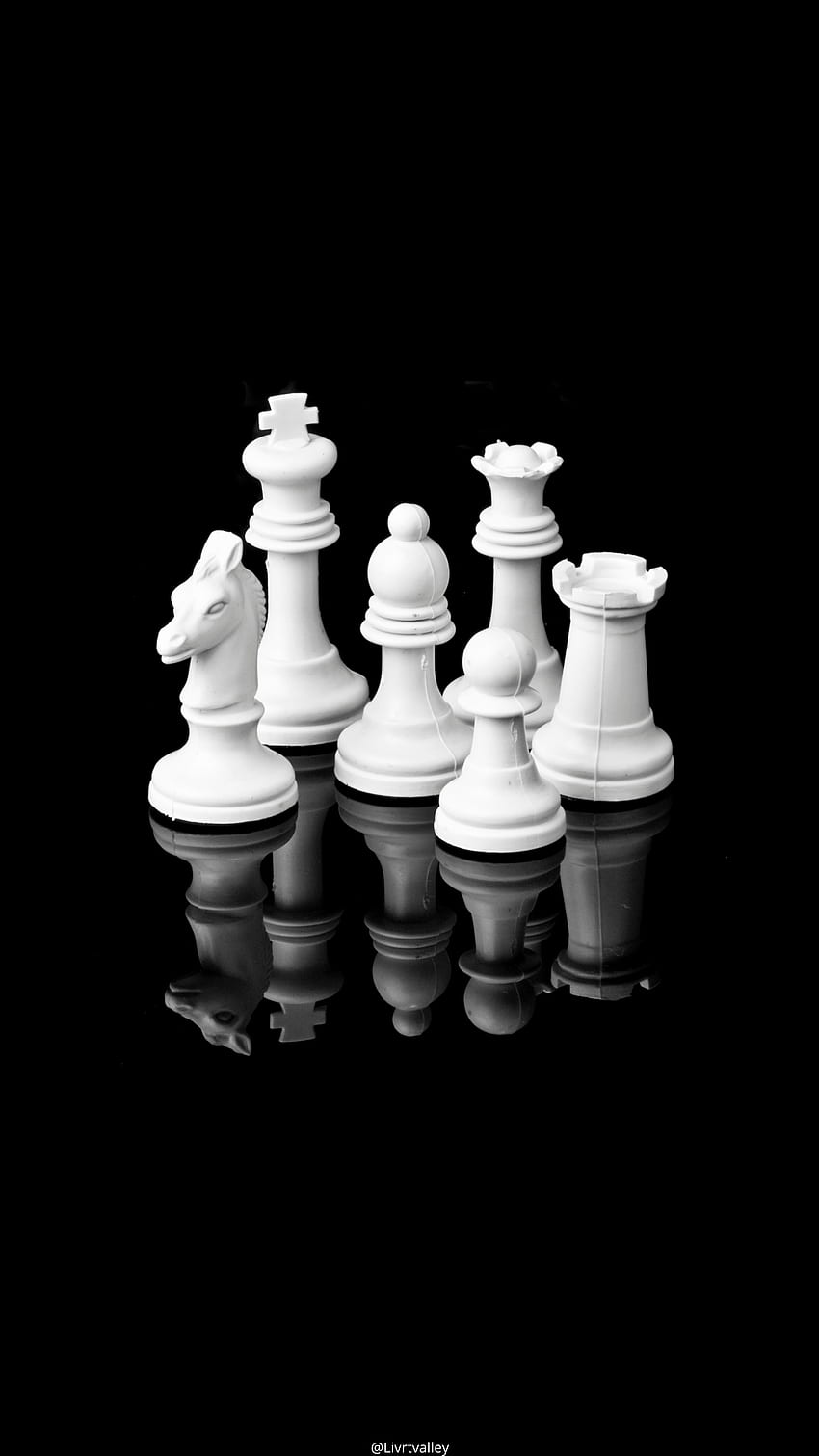 Black chess king, finial, glass, crown HD phone wallpaper