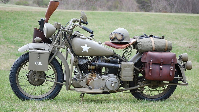 World war ii motorcycles oldschool, Old School American HD wallpaper