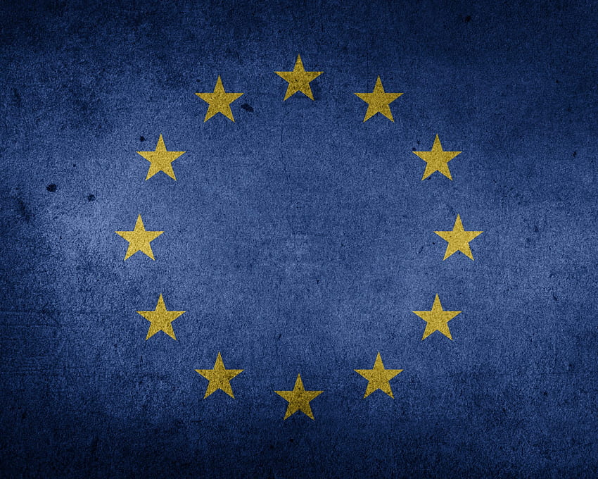 The Flag of the European Union Grunge HD wallpaper