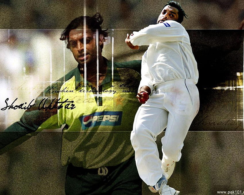 Cricket, Shoaib Akhter / und Mobile &, Shoaib Akhtar HD-Hintergrundbild