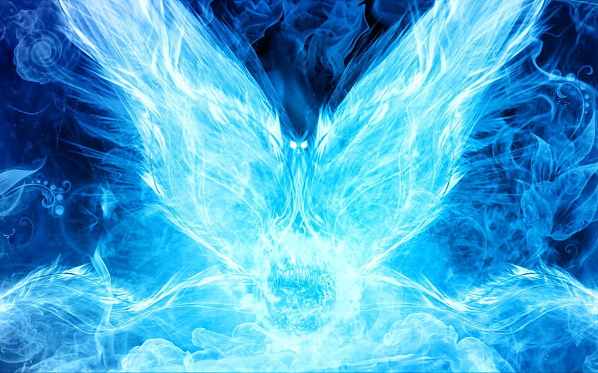 Blue Flames [] for your , Mobile & Tablet. Explore Blue Flames . Blue Flames , Blue Flames , Flames Background, Anime Blue Fire HD wallpaper