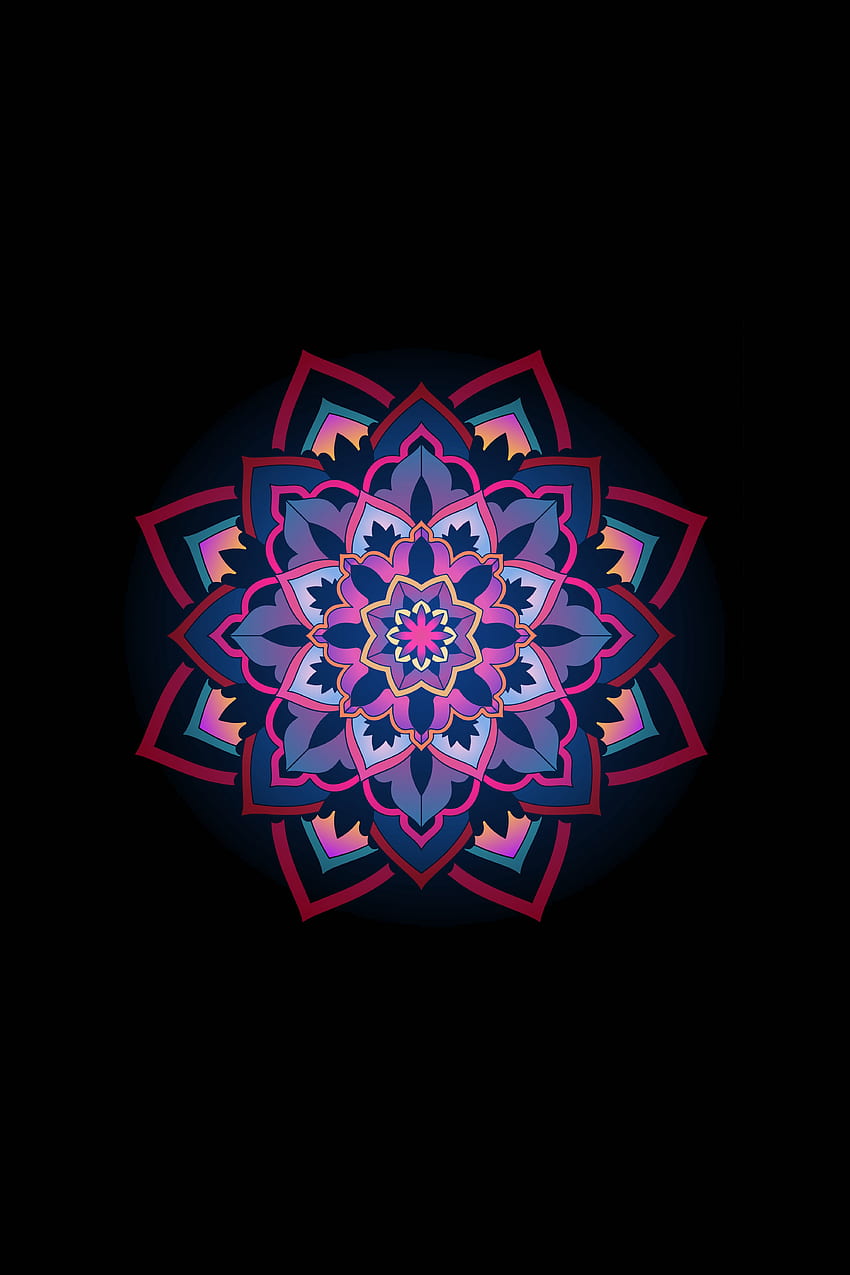 Muster, Vektor, Mandala, Ornament, Spitze, Spitzen, durchbrochen HD-Handy-Hintergrundbild