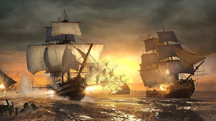 Assassins Creed 3 Naval in . American funny videos, Funny for kids, Funny dog, Sea Battle HD wallpaper