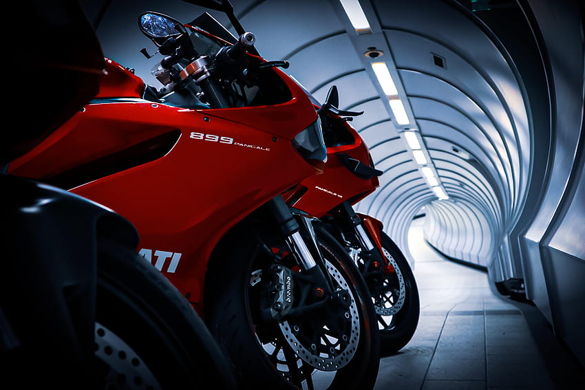 Motos, Ducati, Tunnel Fond d'écran HD