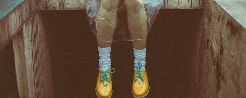 feet, boots, rain gear, hipster HD wallpaper