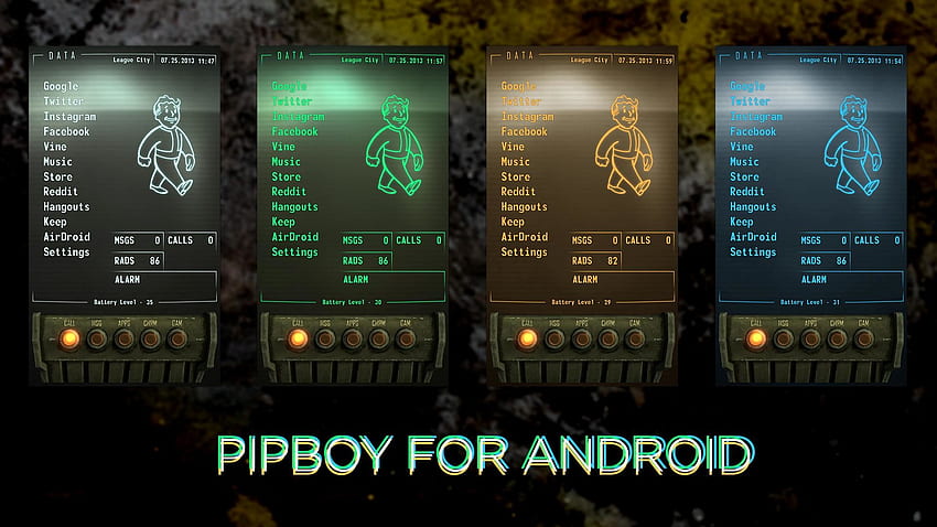 ฉันให้ธีม Android Fallout PipBoy ที่ปรับปรุงแล้วแก่คุณ! [โพสต์ x จาก r / fallout] ... วอลล์เปเปอร์ HD