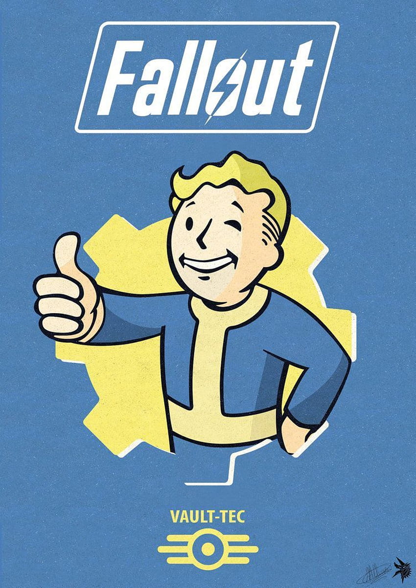 Teléfono de Fallout 4 Vault Boy fondo de pantalla del teléfono