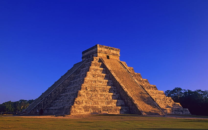Пирамида Ацтека, пирамида, ацтека HD тапет
