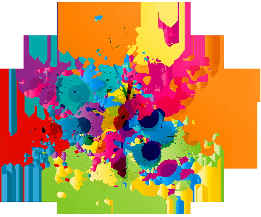 Colorful Paint Splatter Transparent Clip Art High Quality And Transparent PNG Clipart HD wallpaper