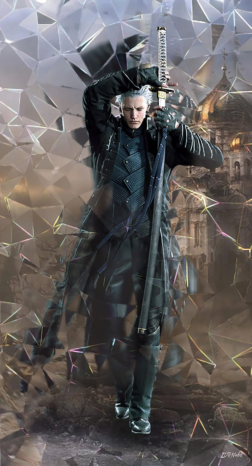 Devil May Cry 5 Vergil, Vergil-Teufelsauslöser HD-Handy-Hintergrundbild