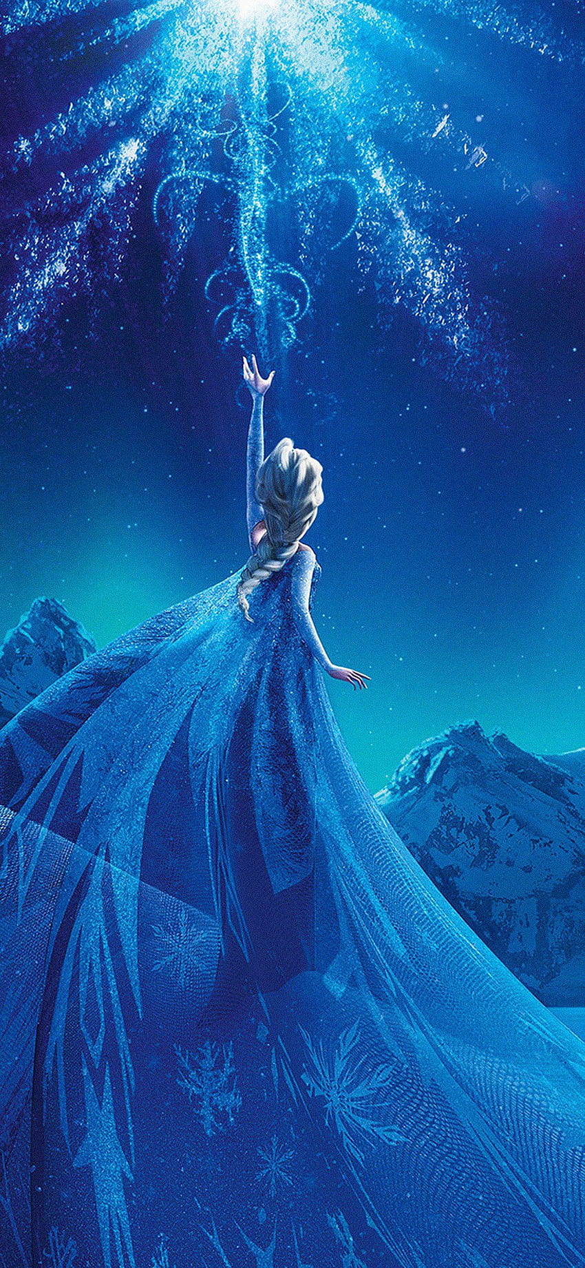 Elsa Frozen Queen Disney Illust Snow Art, Disney Characters HD phone wallpaper