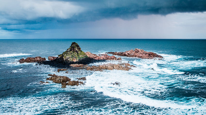 Natur, Steine, Meer, Ozean, Schaum, Brandung HD-Hintergrundbild