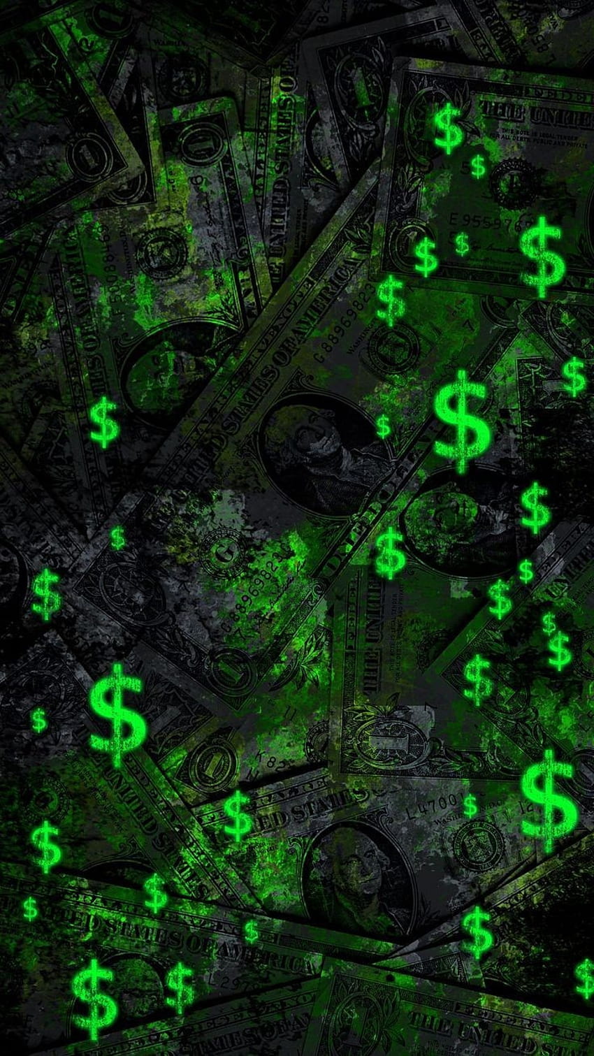 お金、芸術、緑 HD電話の壁紙