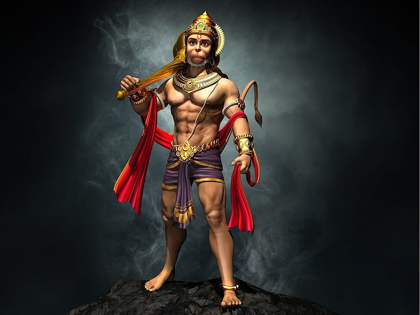 Lord Hanuman Animowany - - - Wskazówka, animowany Hanuman Tapeta HD