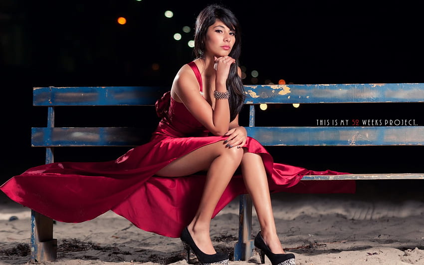 *** I'm sitting and waiting ... ***, red, dres, models, people, female HD wallpaper