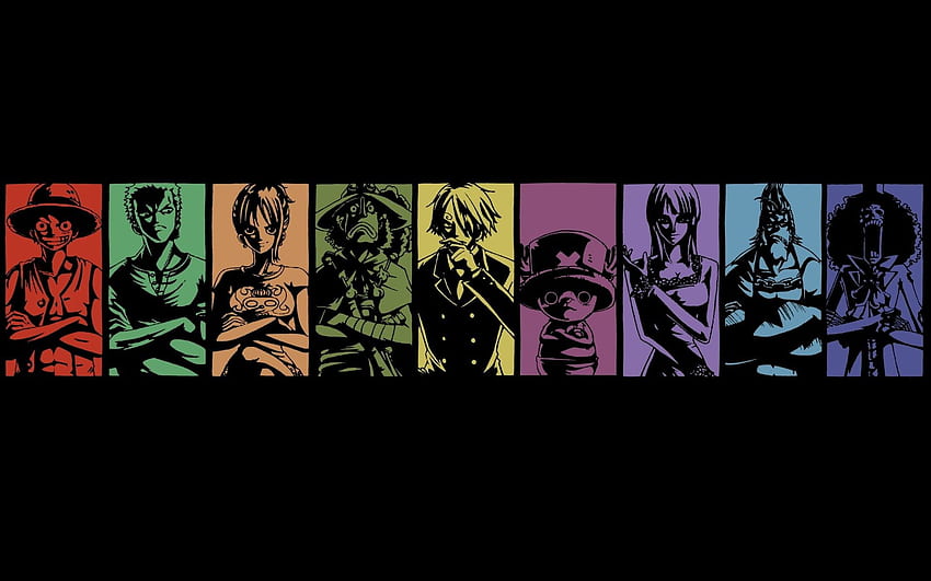 Schwarz-weißer Blumenteppich, One Piece, Paneele, Collage, Anime, Zoro Black HD-Hintergrundbild