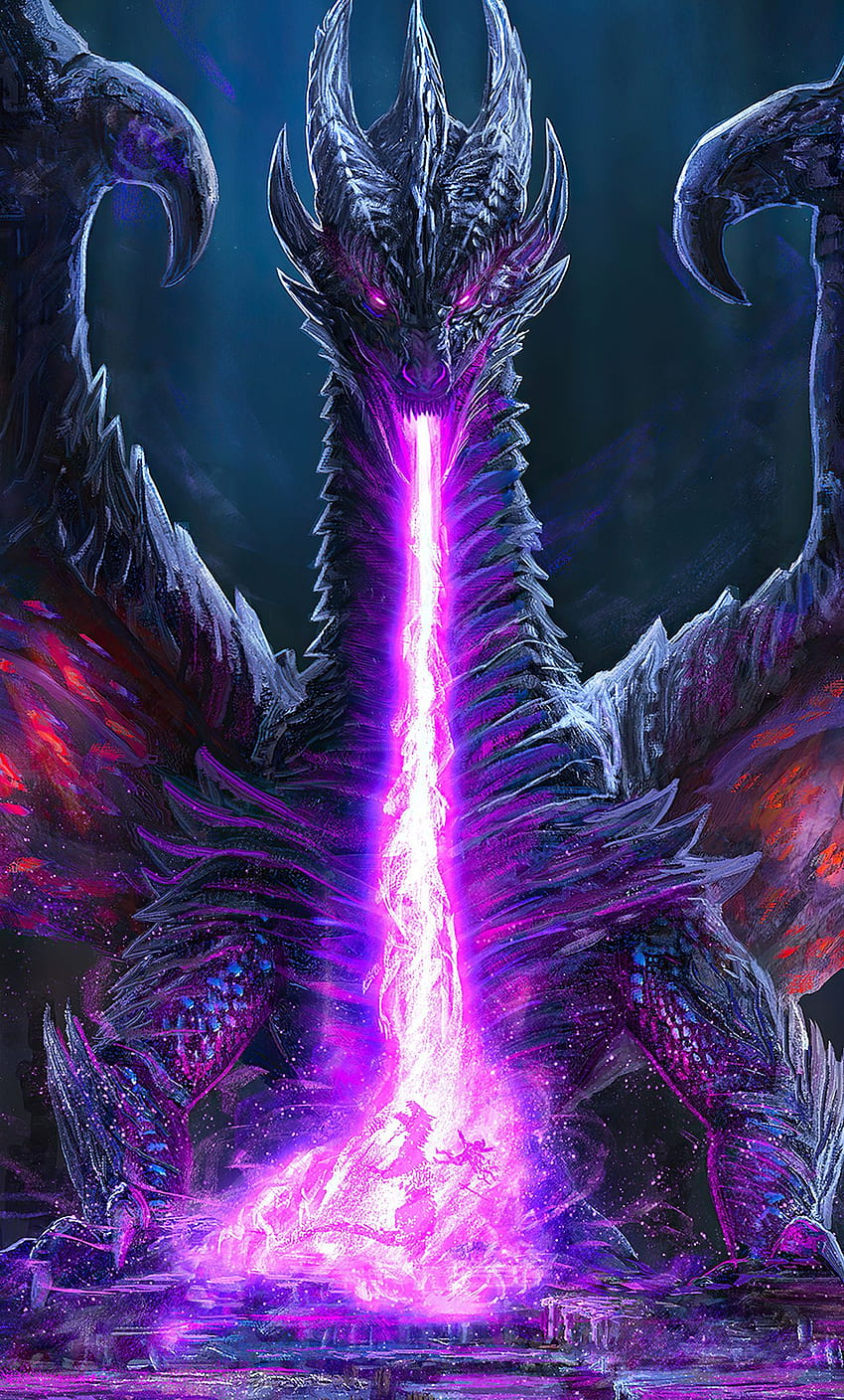 Black Dragon Breath Battle, Dark Dragon HD phone wallpaper | Pxfuel