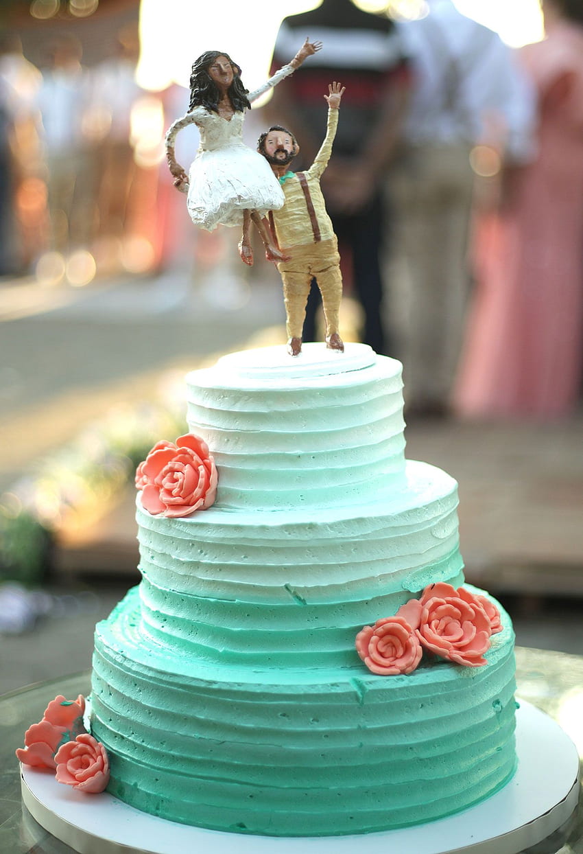 Customized wedding cake topper with high resolution HD phone wallpaper