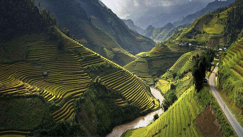 Cinq meilleurs endroits pour voyager au Vietnam, Vietnam Nature Fond d'écran HD